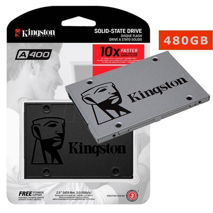 DISCO DURO SOLIDO KINGSTON 480GB A400 SSD 7MM HEIGHT - Medicomp.sv